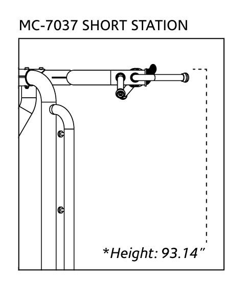 5-Grip Chin-Up Short Station Option (93.14